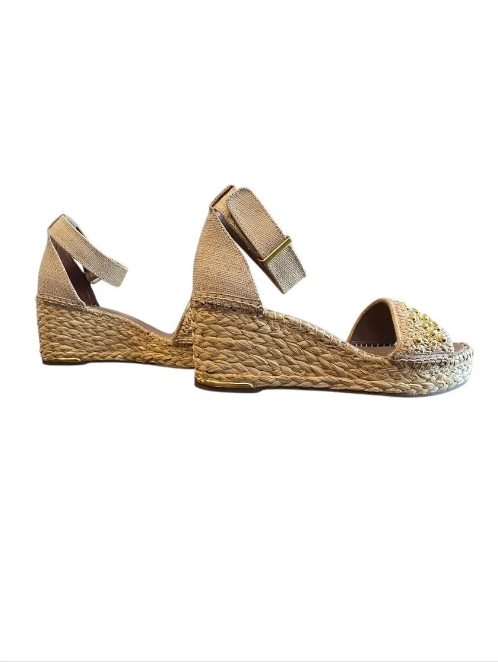 Franco Sarto Clemens Espadrille Wedge Sandals 10 W